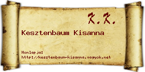Kesztenbaum Kisanna névjegykártya